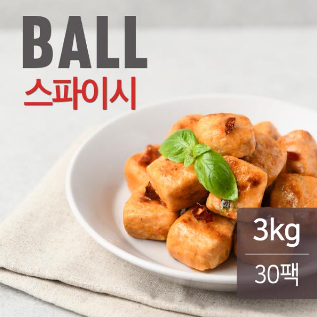 맛있닭 닭가슴살볼 스파이시, 30팩, 100g