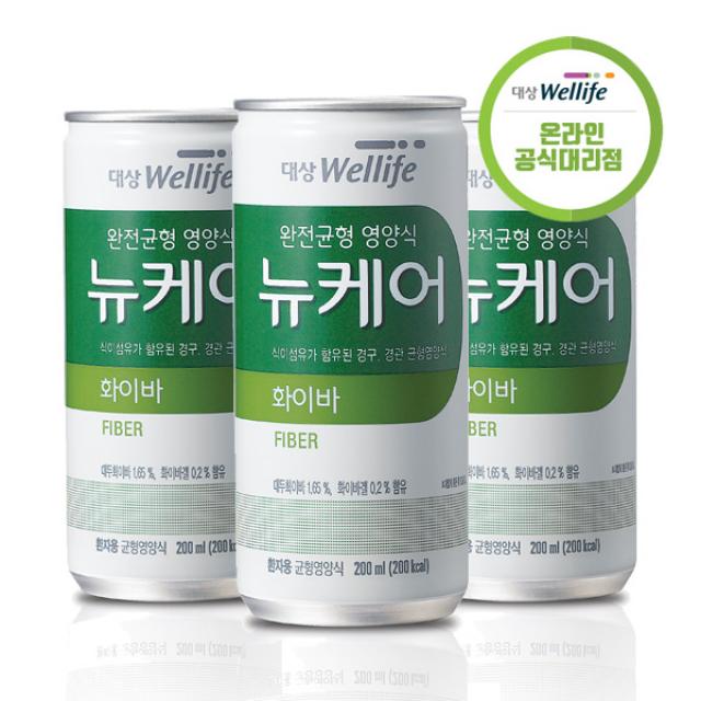 대상웰라이프 완전균형 영양식 뉴케어 화이바, 200ml, 30캔