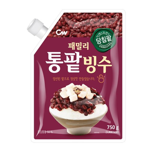 청우 패밀리 통팥빙수 빙수팥 750g, 단일상품