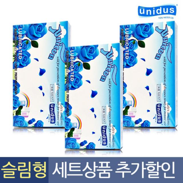 [UNI-476]유니더스 슬림형 콘돔 유니콘 실속세트(30개입), 1세트, 30개입