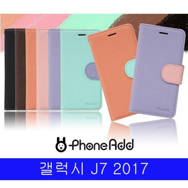 Diarycase휴대폰케이스 가죽케이스 핸드폰악세사리 카드수납 스마트폰갤럭시 J7 2017 폰AD 파스텔 더블포켓 다이어리 J730 케이스W14CAFC, 블랙, 본상품선택