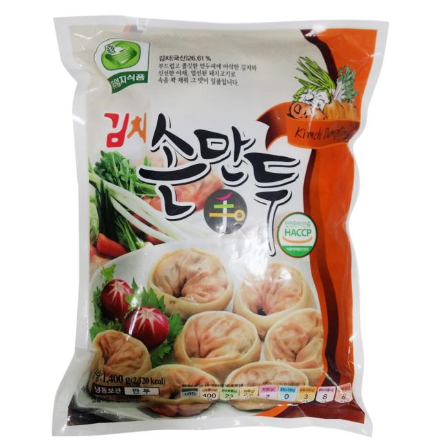 푸드드림 엄지식품 김치손만두1.4kg, 1.4kg, 1팩