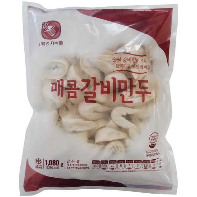 푸드드림 엄지식품 매콤갈비만두1.080g, 1.08kg, 1팩