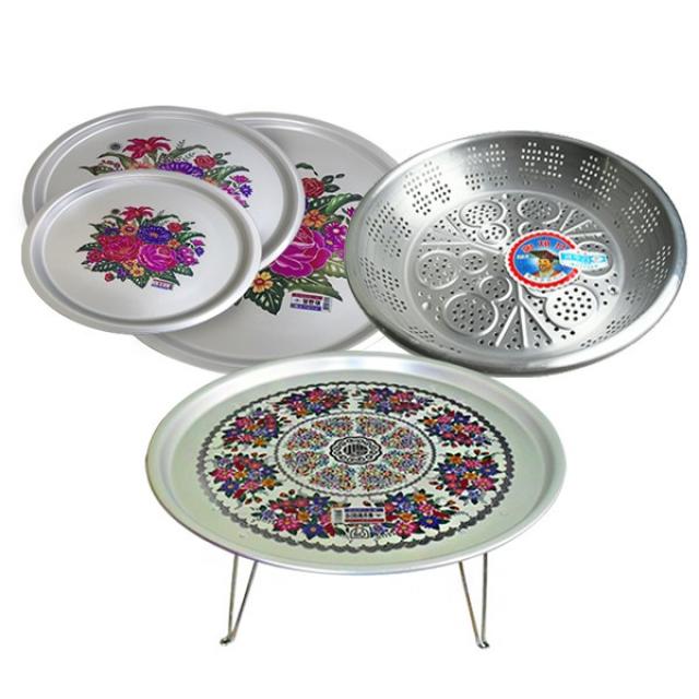 국산 양은밥상 양은발상 양은쟁반 광주리채반 밥상 국산양은쟁반 특왕대 