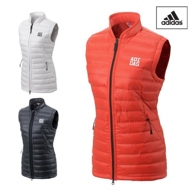 아디다스 FW 여성 레이어 다운 조끼 BC7210 BC7211 BC7212 ADIDAS 2LAYER DOWN VEST, BC7211 레드