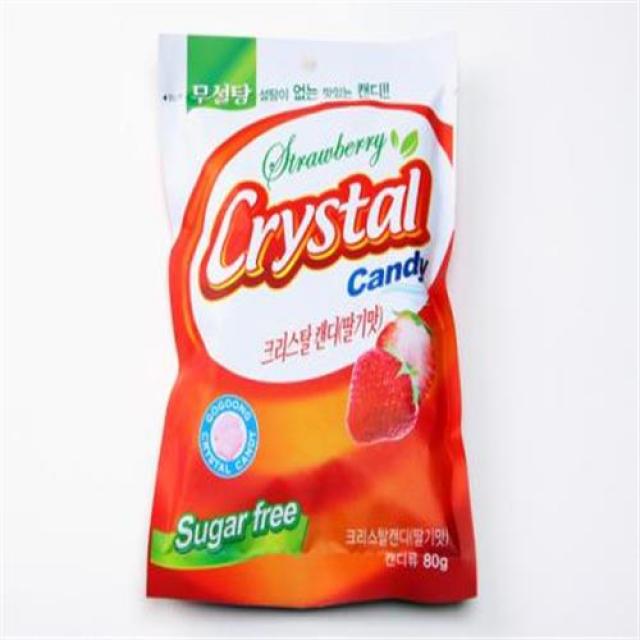 (5개묶음)고궁 크리스탈딸기맛캔디 무설탕캔디 ITH-15601 무설탕사탕 고궁캔디 무설탕캔디, 크리스탈(딸기맛)캔디80g