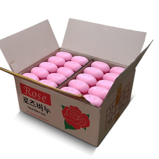 로즈핑크비누 업소용 목욕탕 여관 모텔 호텔 사우나 비누 120g 1박스