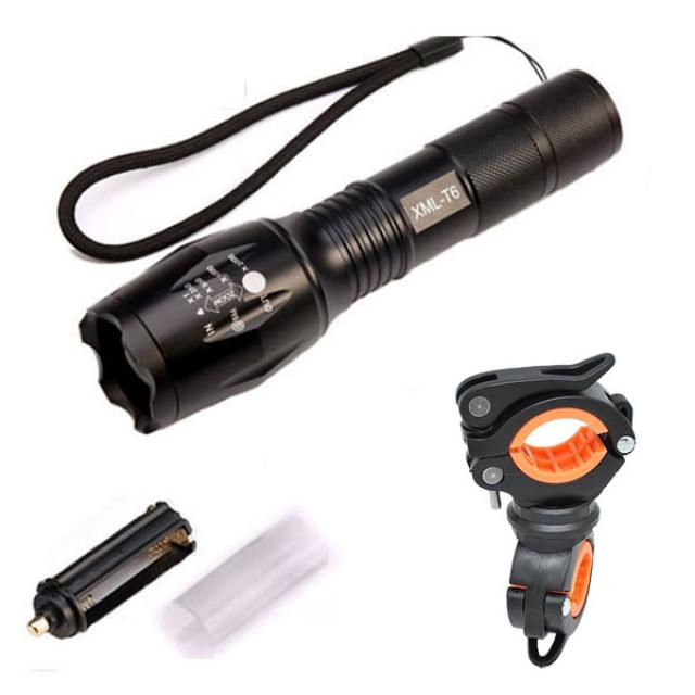 BC make speed CREE XML T6 1000루멘 자전거랜턴+360도 회전형멀티거치대, 자전거랜턴+회전형멀티거치대 블랙오랜진, 1개