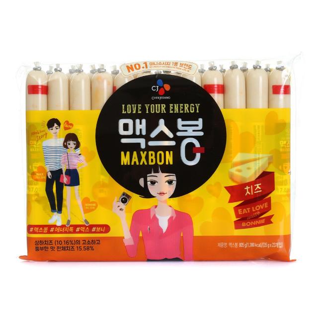맥스봉 치즈 소시지, 35g, 23개