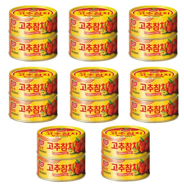 동원 살코기 참치큐 라이트스탠다드 통조림, 150g, 16개