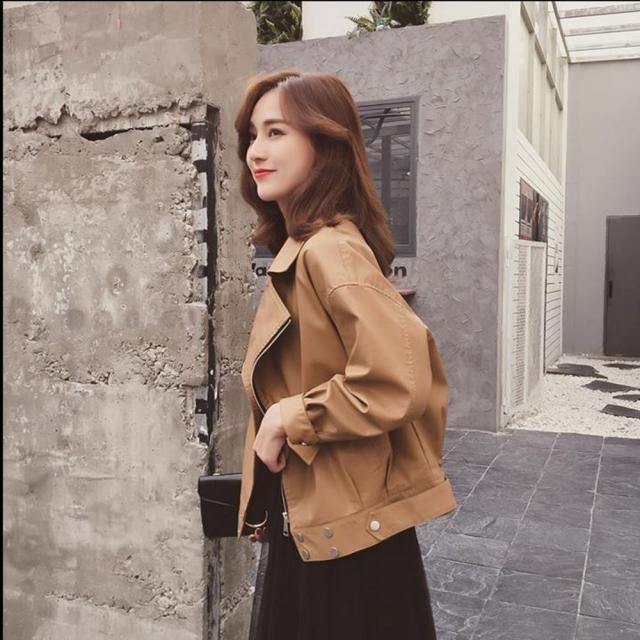 고품질여성의류 봄 ulzzang 복고 캐주얼 집업 하프 점퍼 갖옷