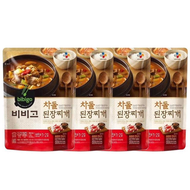 비비고 차돌된장찌개 460g, 460g, 4개