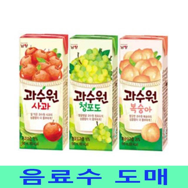 912- 남양유업 과수원 복숭아 음료수도매 190mlX24pack, 1