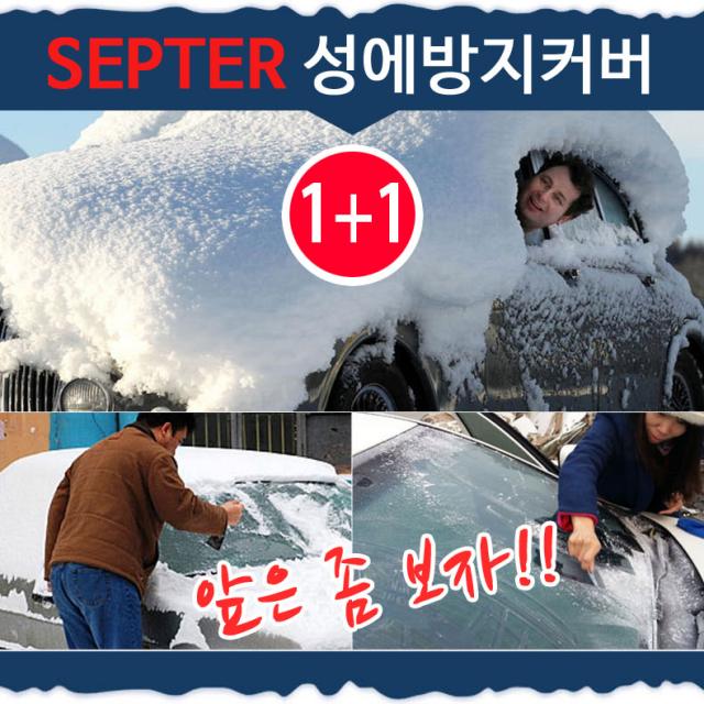 아침부터 한숨나오는 성에 방지커버 1+1 앞유리와 뒷유리까지