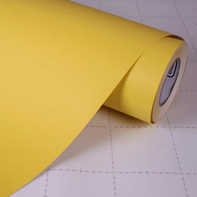 영림 단색 인테리어필름 유채색 시트지, 14.유채색 레몬(PS054)(50cm)