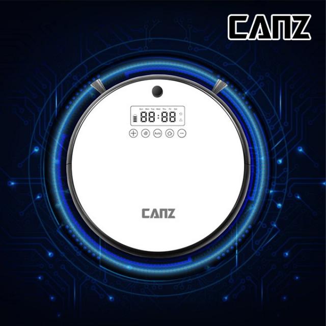 CANZ Air V8 차이슨 3중필터+헤파필터 습식+건식걸레 물걸레로봇청소기, 블랙