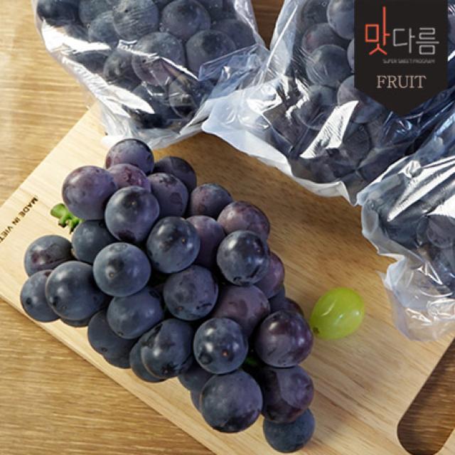 [맛다름] [국내산] 프리미엄 거봉 2kg내외 3~4송이 아이스박스, 1box, 2KG