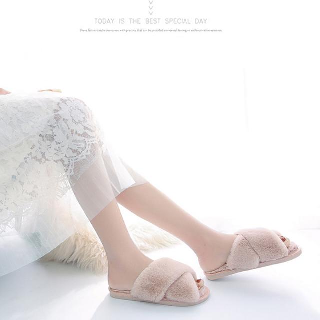 뭉게구름 미쉘 퍼 털실내화 털슬리퍼 겨울털실내화 토끼털 슬리퍼