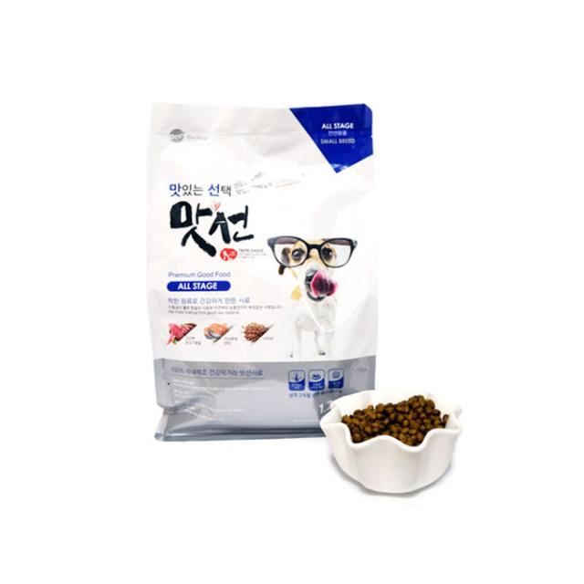 맛선 맛있는 작은 알갱이 1.2kg 말랑말랑 소프트사료, 1200g, 1개