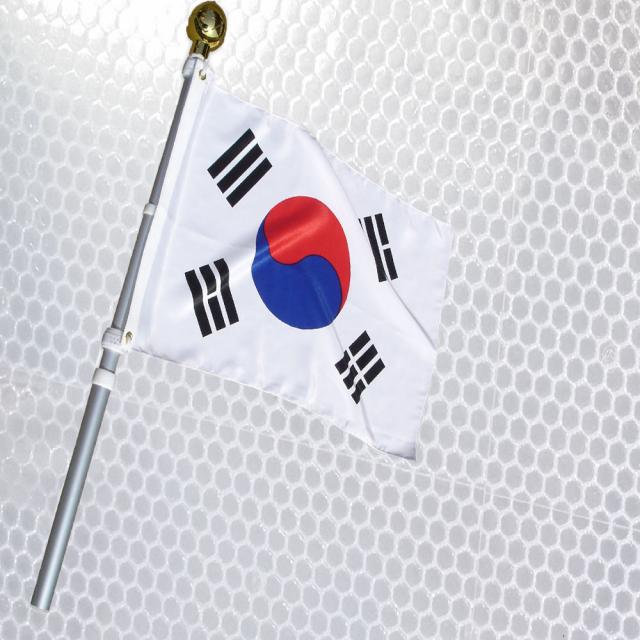 가자데코 반사광 회전깃대 태극기 세트 RAF1300, 1개입