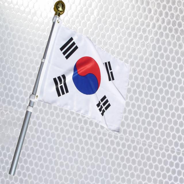 가자데코 반사광 알루미늄 회전깃대 태극기 RAF, 1개입