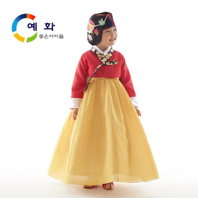 SS1811 예화 여아용 아동한복 무궁화 금박 홍 1042, 9호