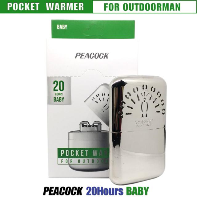 PEACOCK 피코크 BABY 20시간 포켓 워머 휴대용 손난로 겨울 선물 한강사, 1개
