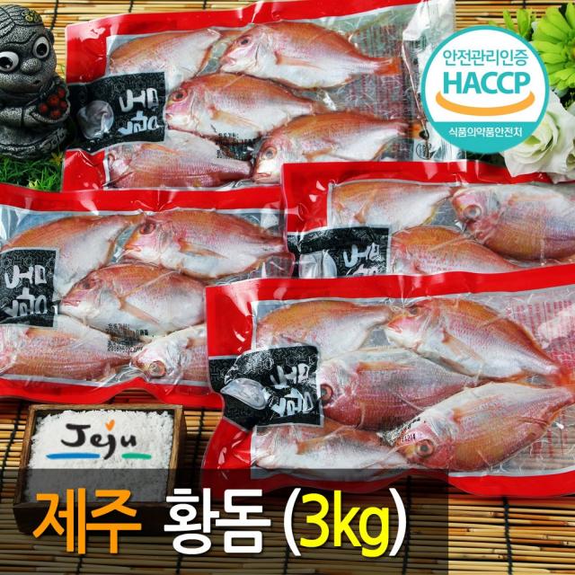 (제주어부) 프리미엄 자연산 제주 황돔3kg 특가-진공팩포장, 1박스, 3kg