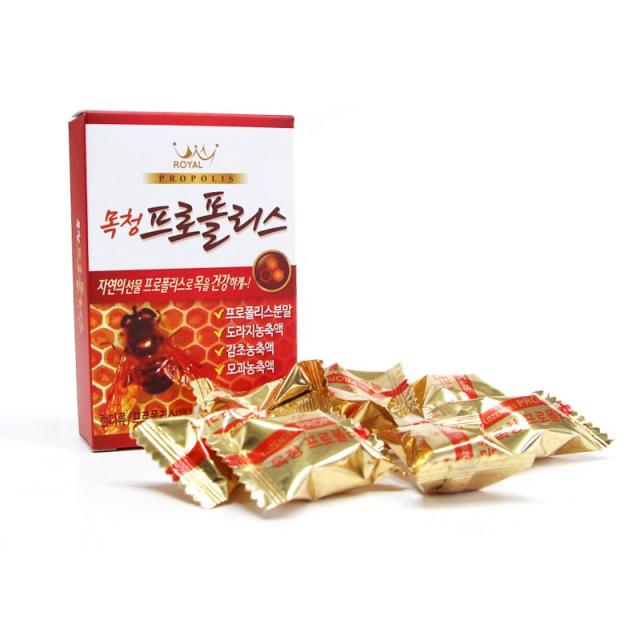 목청 프로폴리스 목캔디 36g 감초 도라지 모과 환절기