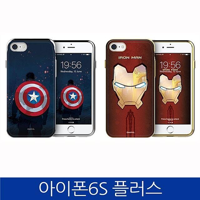 덕&컴 폰케이스 [아이폰6S플러스. MARVEL 슬라이드 카드수납 폰케이스 iPhone6S PLUS case] 젤리케이스 하드케이스