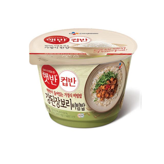 햇반 컵반 강된장 보리비빔밥, 280g, 8개입