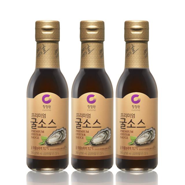 청정원 프리미엄 굴소스, 260g, 3개