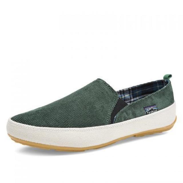 [해외] MEN SHOES SUMMER LOAFERS NEW BREATHABLE CANVAS SHOES HIGH