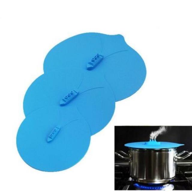 [해외] 1SET cooking Steam Ship Steaming Lid Universal Silicone Pot, 상세내용표시