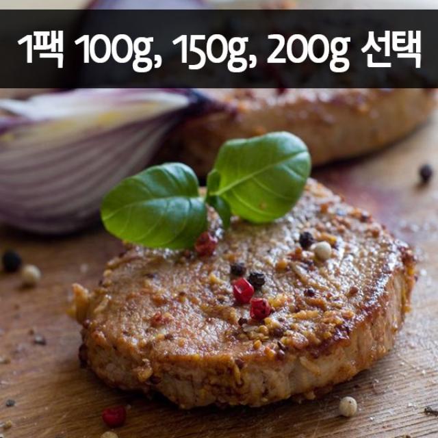 헬스꼬기 지방제거 한돈 돼지등심 7일식단!!, 7개, 스테이크[연육안함]100g