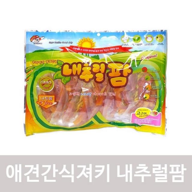 (2개묶음)강아지간식져키 내츄럴팜 고구마사사미 520g