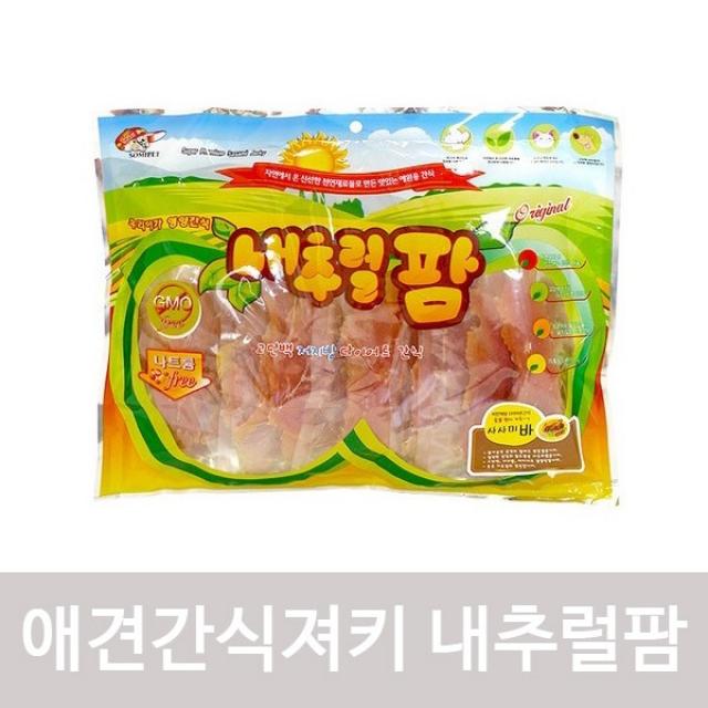 (2개묶음)강아지간식져키 내츄럴팜 사사미바 520g