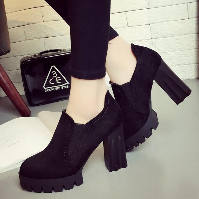 통굽 구두 미들힐 여성 신발 펌퍼스 빅사이즈 ZF