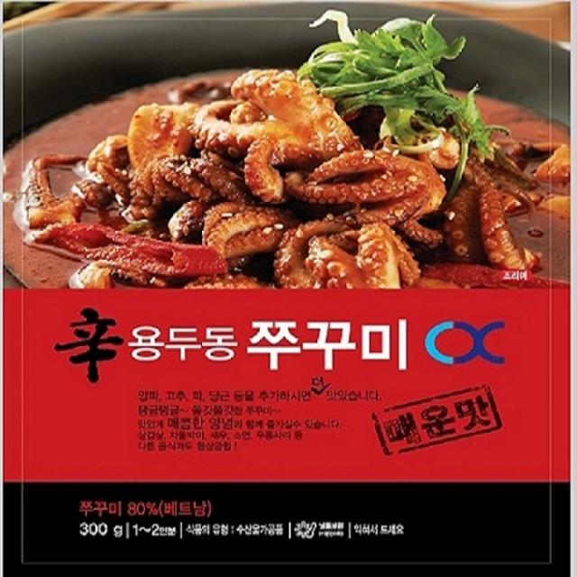 용두동 쭈꾸미 300g 1 or 2인분 캠핑요리 간편조리 한끼식사, 1팩