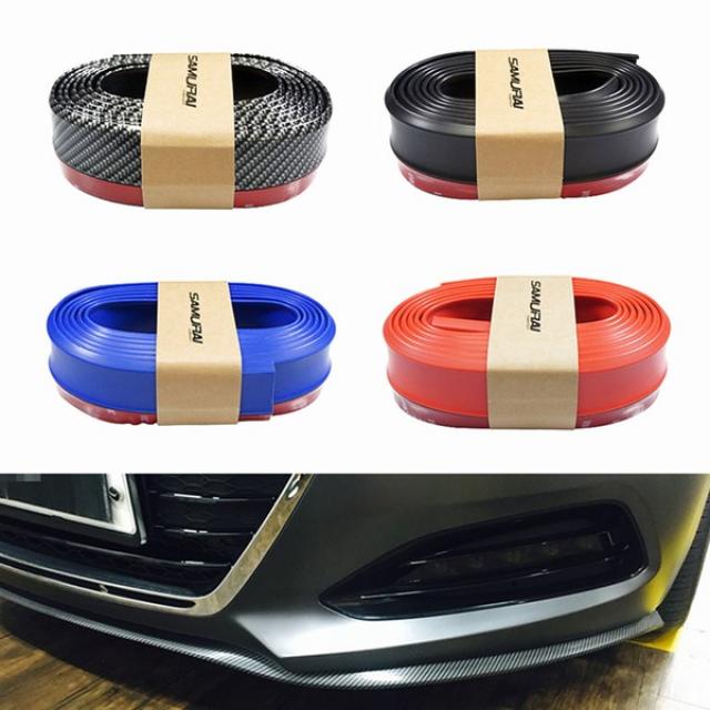 사무라이 컬러 고무 에어댐 에어로폼 립댐 범퍼 가드, 블랙