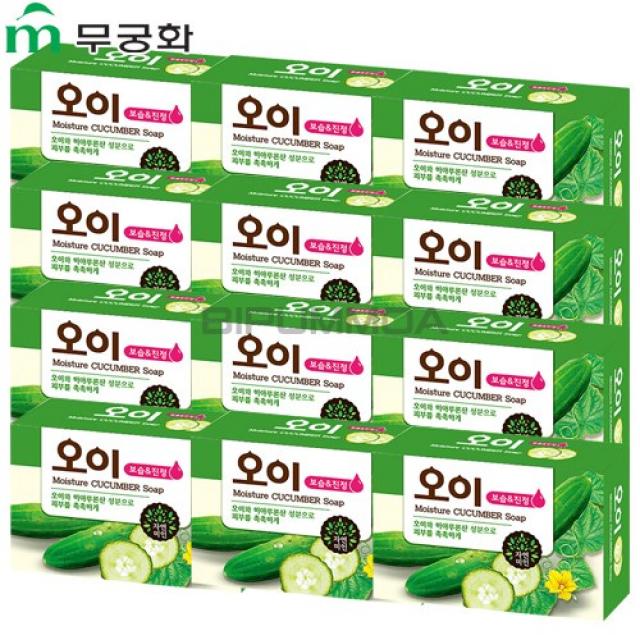 무궁화 자연미인 오이비누 100g, 100g, 12개