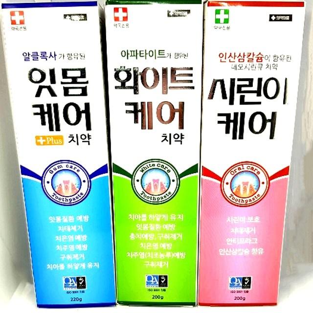 약국전용 시린이케어치약 ISO 9001 인증치약 시린이보호 치약, 200g, 5개