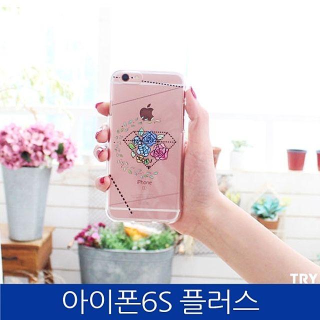 S&S몰 핸드폰케이스 [아이폰6S플러스. 꽃무늬 그래픽 젤리 케이스 iPhone6S PLUS] 젤리케이스 하드케이스 다이어리케이