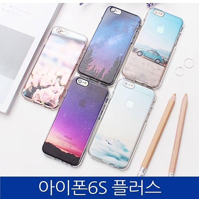 S&S몰 핸드폰케이스 [아이폰6S플러스. 뉴 풍경 그래픽 젤리 케이스 iPhone6S PLUS case] 젤리케이스 하드케이스 다이어리