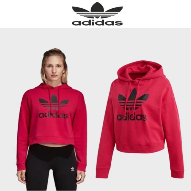 [미국직구정품] 아디다스 오리지널 LEOFLAGE 크롭후드 ADIDAS ORIGINALS CROPPED HOODIE 후드티