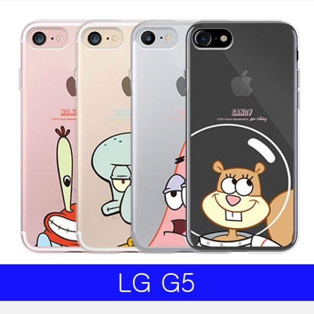 갤럭시 아이 폰 휴대폰 핸드폰 케이스lg G5 스펀지밥과친구들 투명젤리 F700 케이스갤럭스s플러스 아이폰8 갤럭시노트5