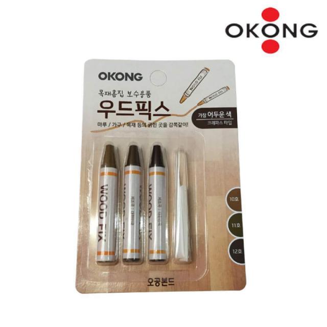 FreeManner 오공 목재 흠집 보수제 우드픽스 마루 마루보호 목재보수 흠집보수 스크래치 스크레치 마루보수, 어두운색