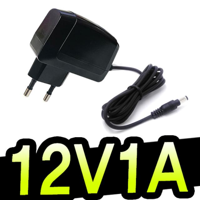 명호전자 12V아답터 모음전 12V모니터어댑터 12V0.5A~12V10A까지 보유, 05. 12V1A벽걸이형(검정)