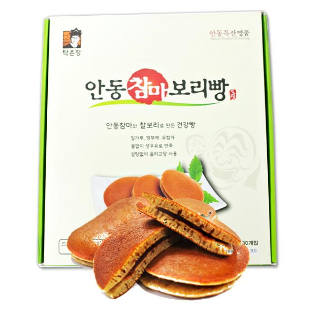 탁촌장 쫀득쫀득 마약빵 안동참마 찰보리빵, 25g, 30개입