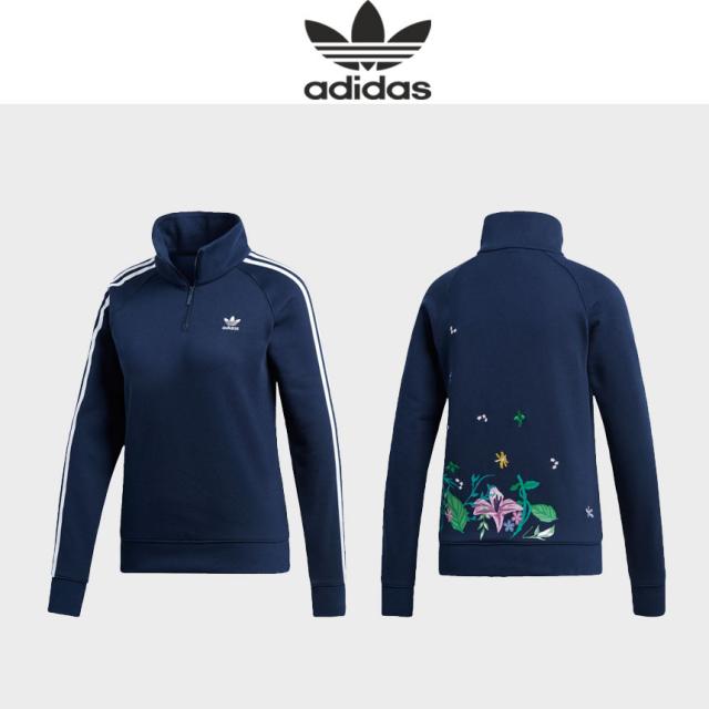 [미국직구정품] 아디다스 반집업져지 오리지널 블로썸 오브 집스웨터 ADIDAS ORIGINALS BLOSSOM OF ZIP WOMEN'S